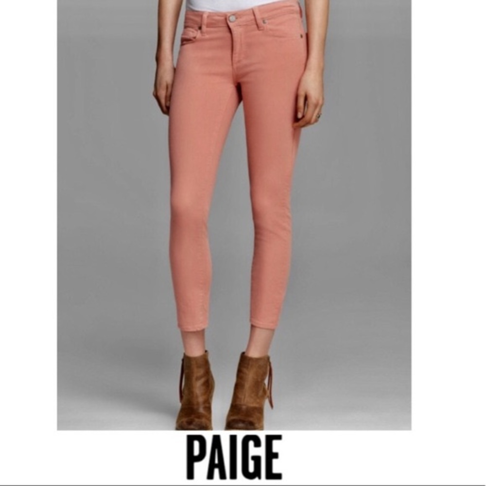 Paige Verdugo Ankle Jeans Pink